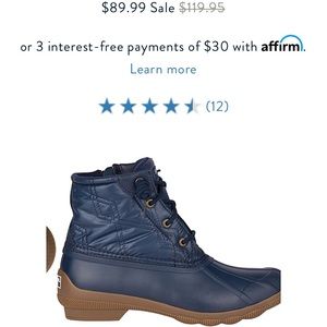 Sperry Shoes - Brand new Navy Sperry Duck Boots SIZE 6